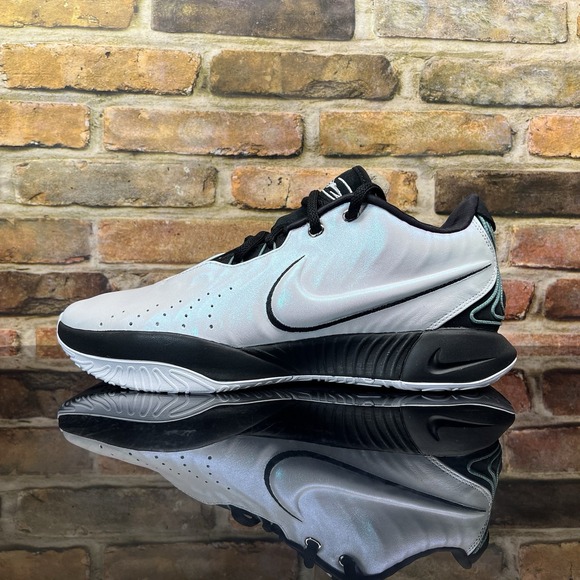 Nike LeBron 21 Conchiolin White Black James Mens 12 Basketball Retro HF5841-100 - Picture 2 of 14